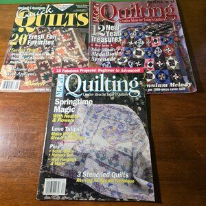 McCall's Quilting Magazines lot May 1994, Sept 1999 Feb 2000 Quick